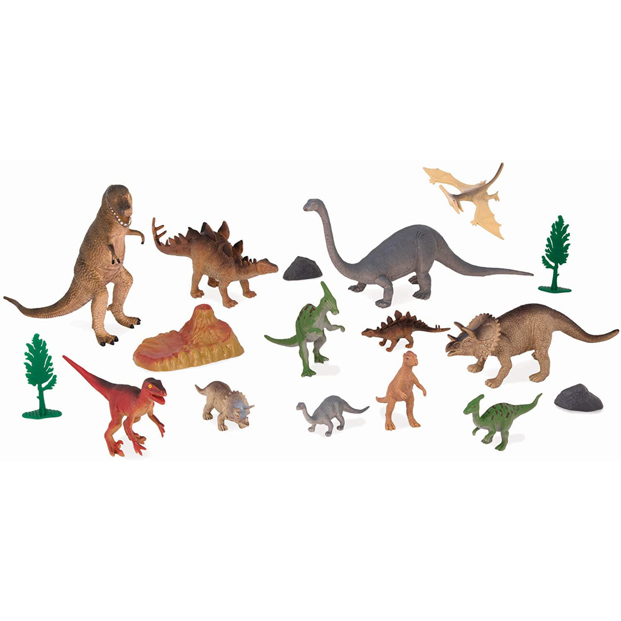 Balde con animales prehistóricos