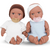 Muñecos bebés mellizos modelo #2 ojos marrones