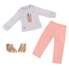 Outfit polo gris de piña Glitter Girls