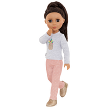 Outfit polo gris de piña Glitter Girls