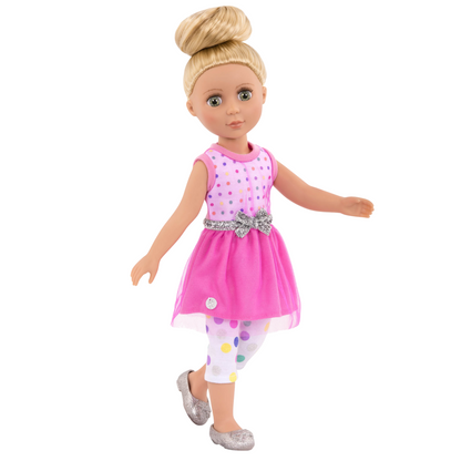 Outfit vestido y leGGins Glitter Girls