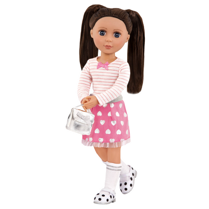 Outfit deluxe falda de corazones Glitter Girls