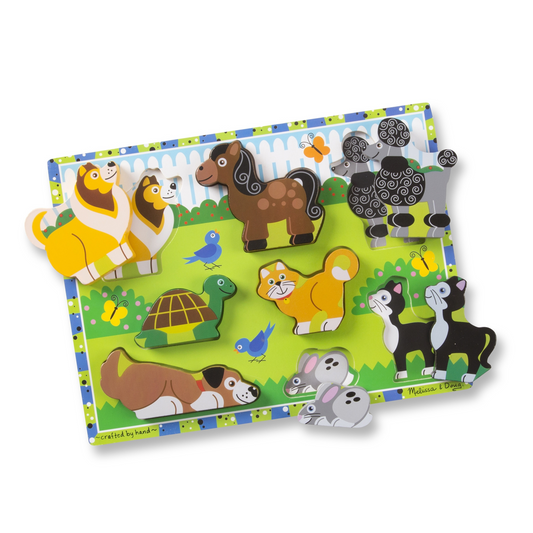 Rompecabezas de encaje chunky 8 piezas mascotas