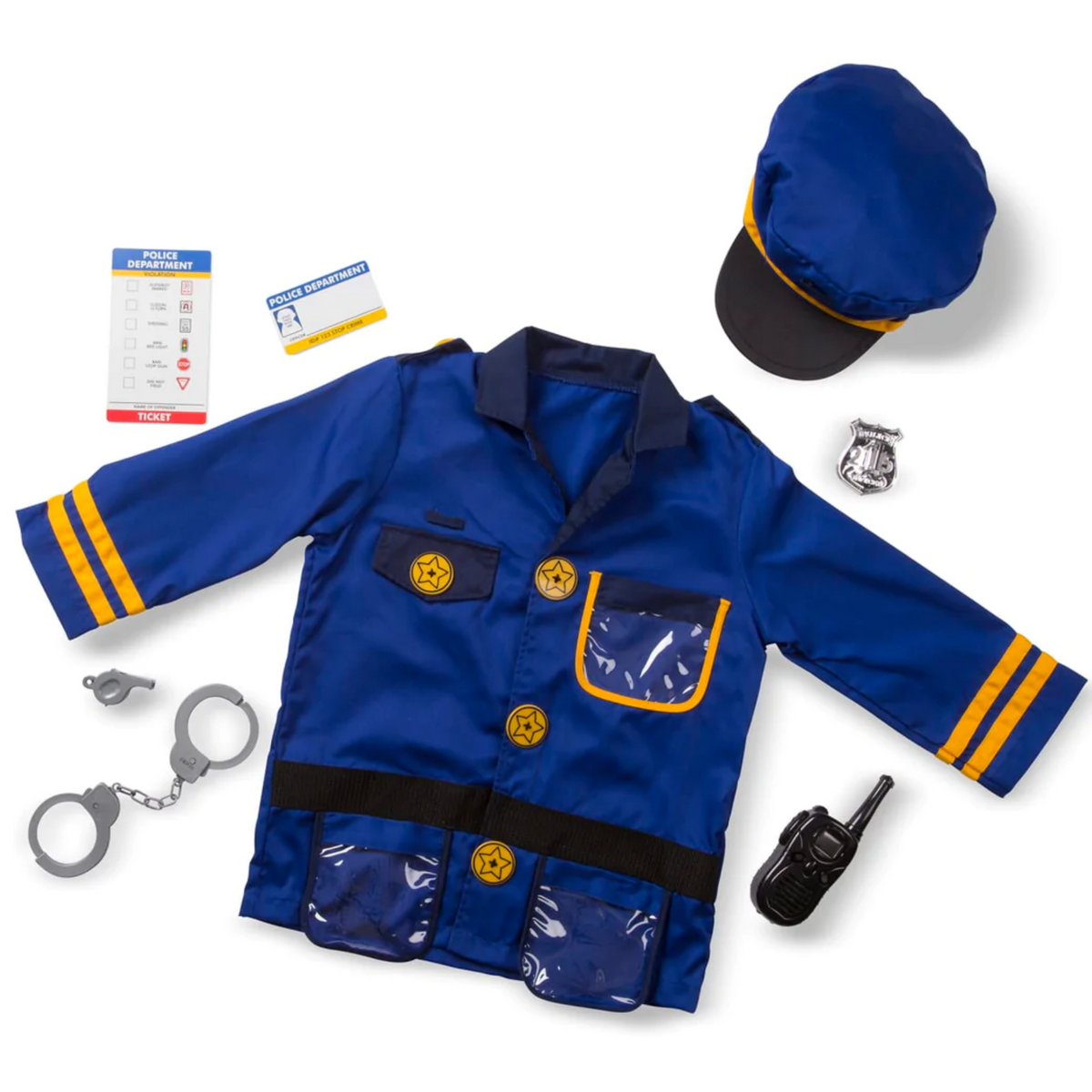 Disfraz policía con accesorios talla estándar (3-6 años) - carambaperu