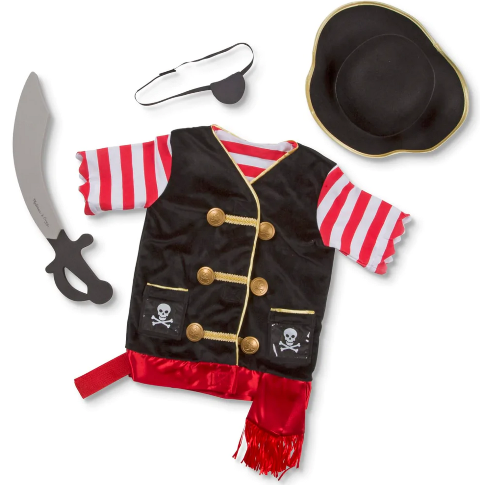 Disfraz pirata con accesorios talla estándar (3-6 años)