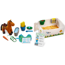 Set accesorios cuidado de caballos con mascota