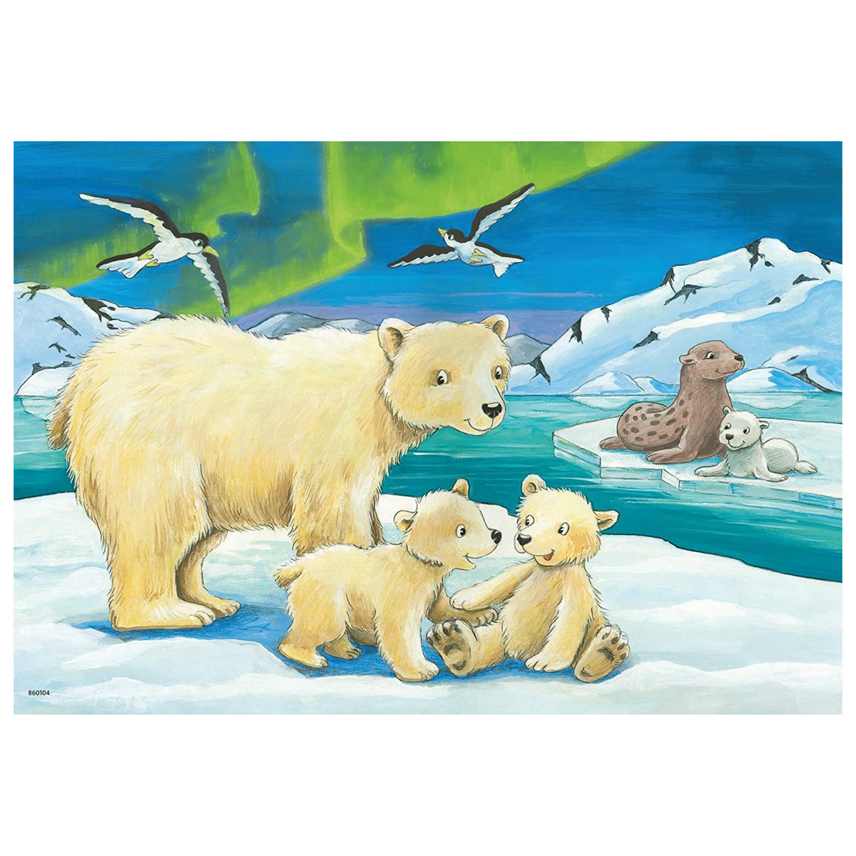 Rompecabezas 2x12 Safari bebé de Ravensburger – vista 2