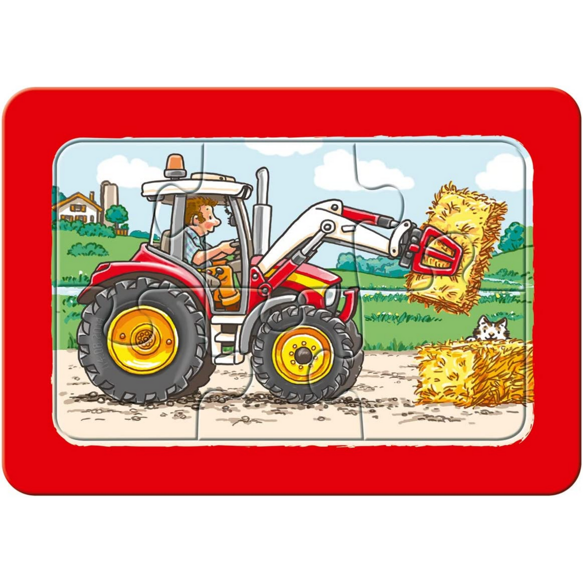 Rompecabezas Mi Primer Puzzle 3x6 piezas Vehículos de construcción de Ravensburger