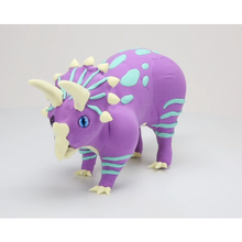 Dinosaurio Triceratops para armar y decorar con plastilina DYO